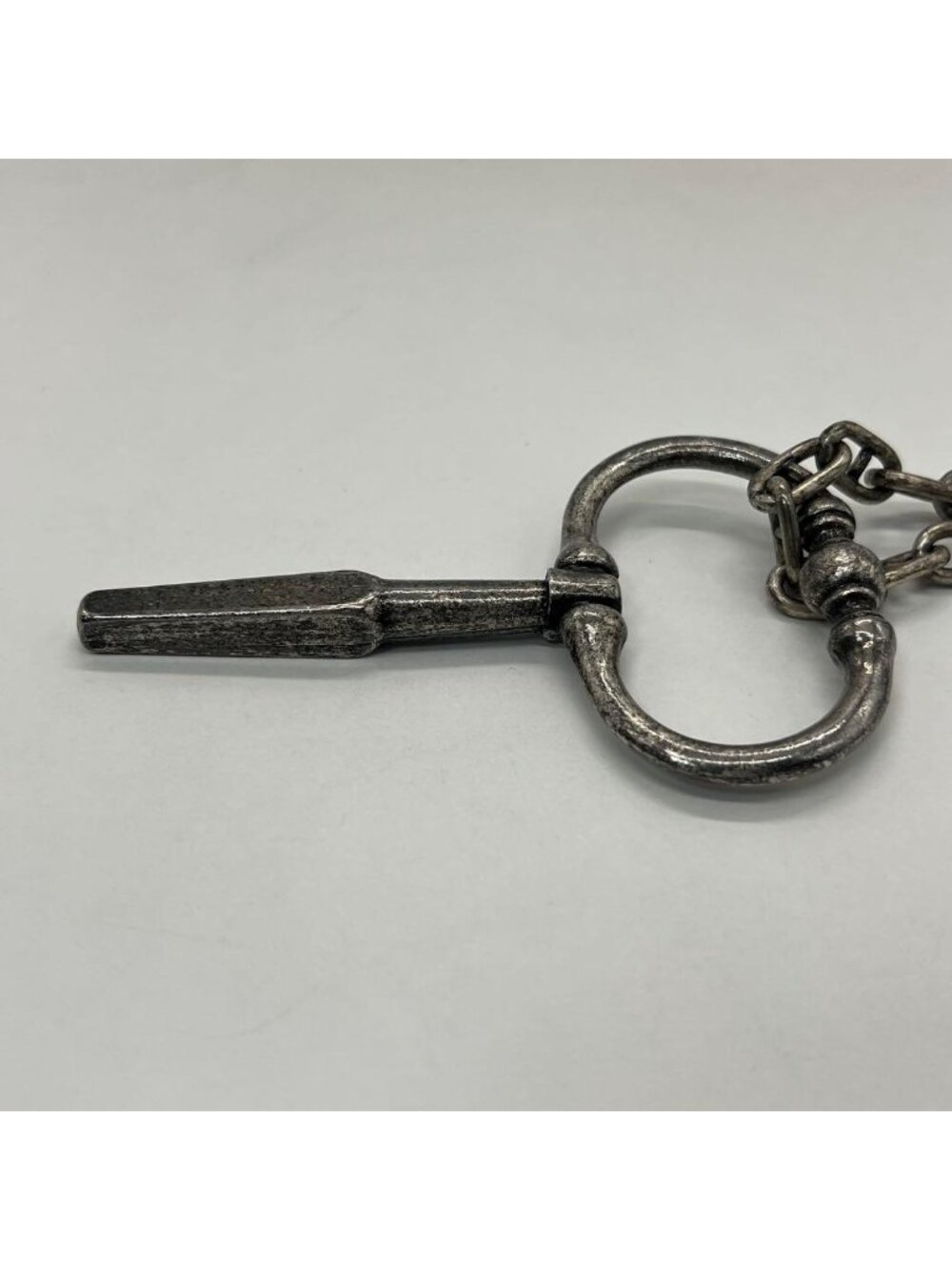 Saint Laurent Yves Key Motif Anchor Chain Necklace Metal - Picture 4 of 15